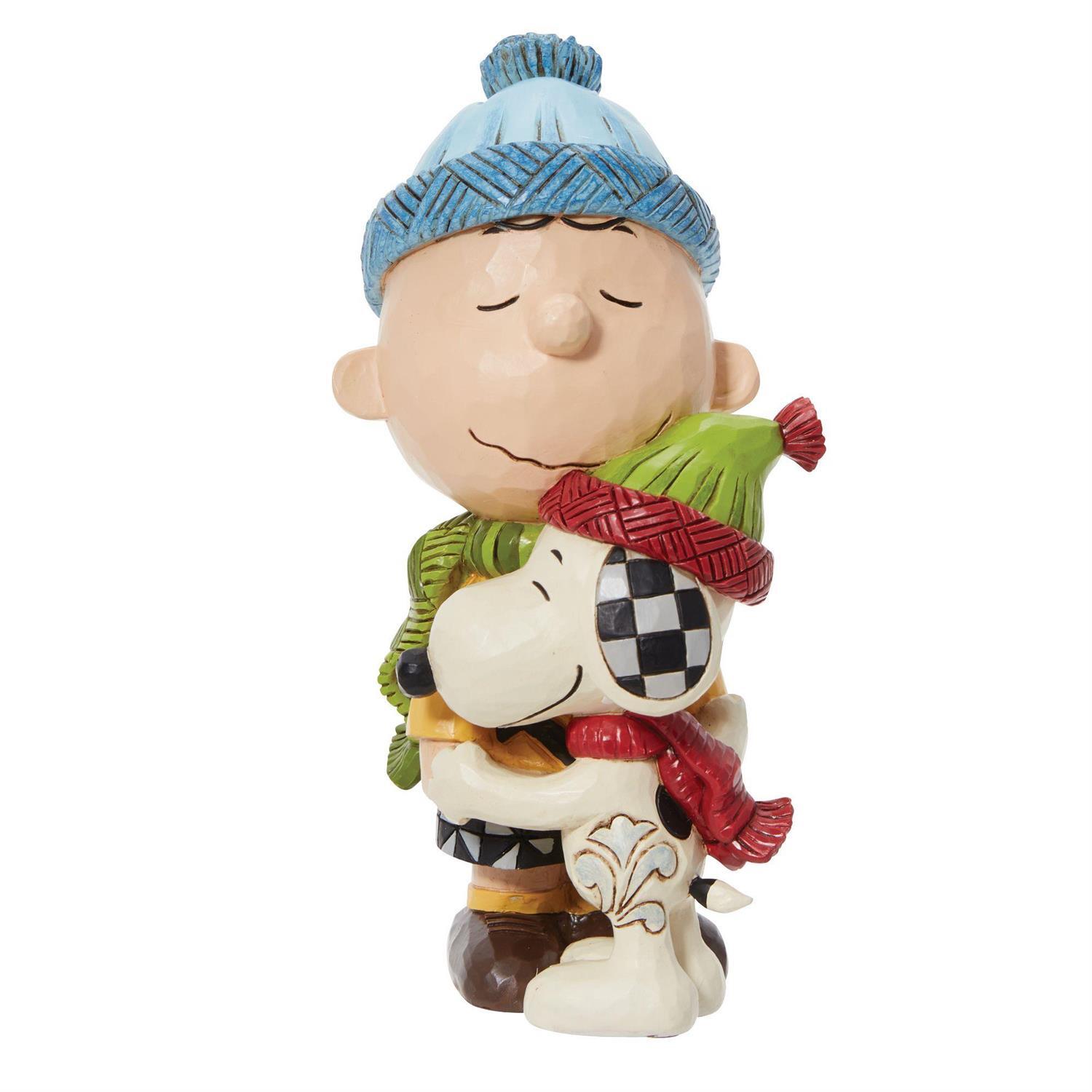 Peanuts By Jim Shore 14.3cm/5.6" Snoopy and Charlie Hugging Peanuts