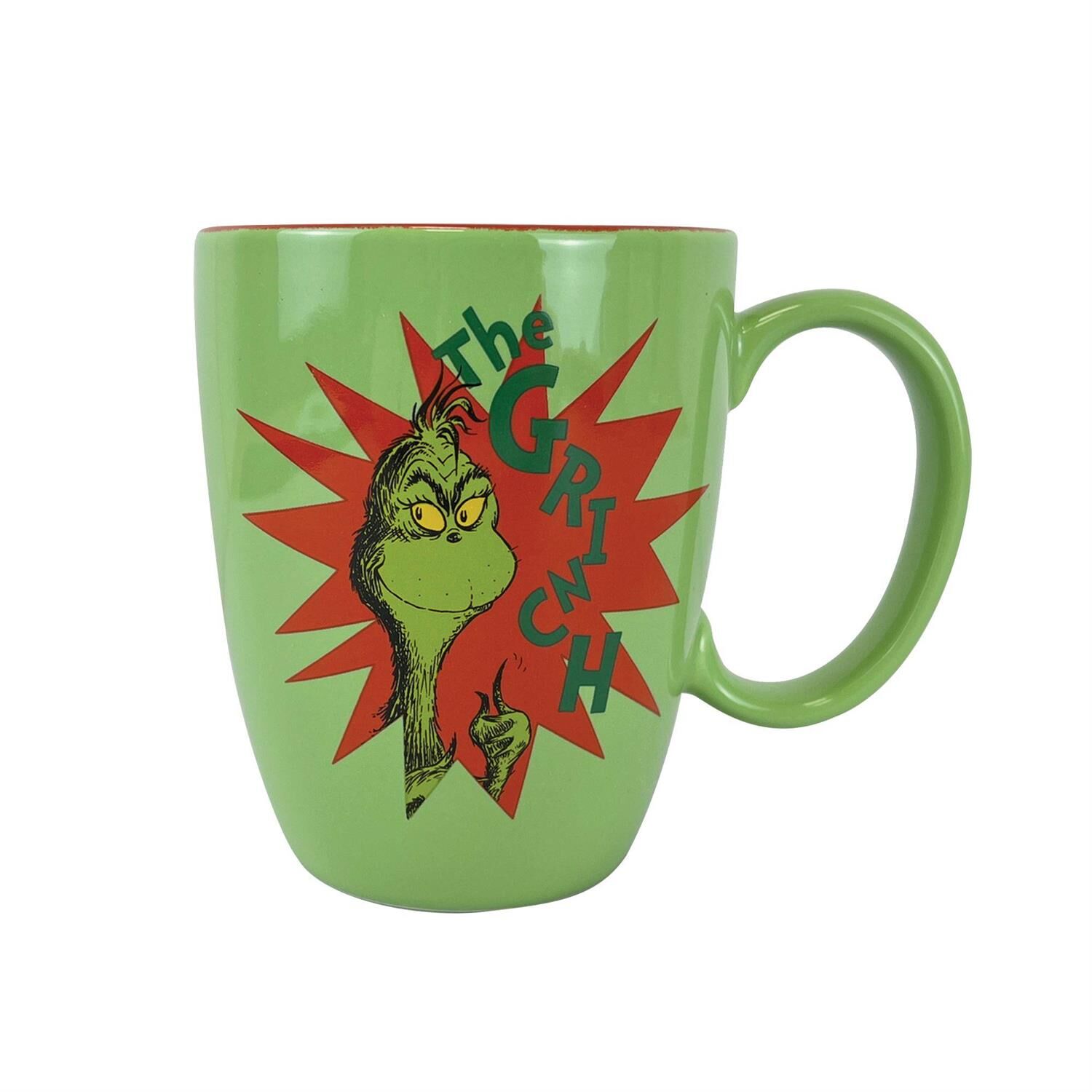 The Grinch (Mister Grinch) 11oz/315ml Coloured Inner and Handle Ceramic Mug main image 1