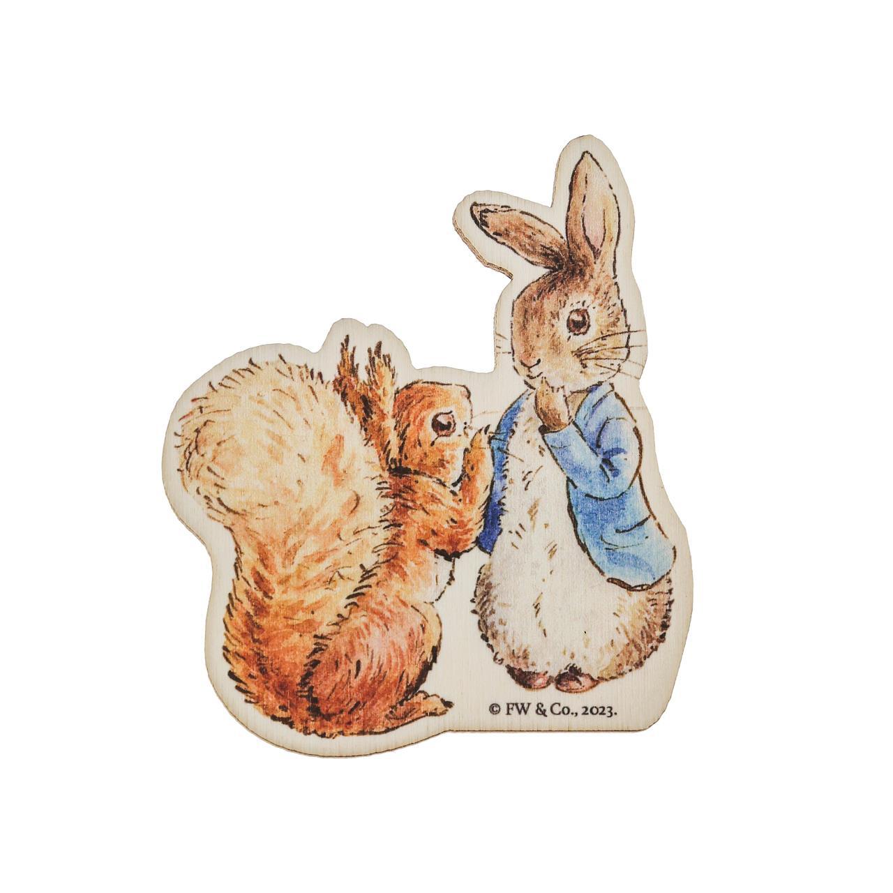 Beatrix Potter - 7.5cm Peter Rabbit and Squirrel Nutkin Magnet