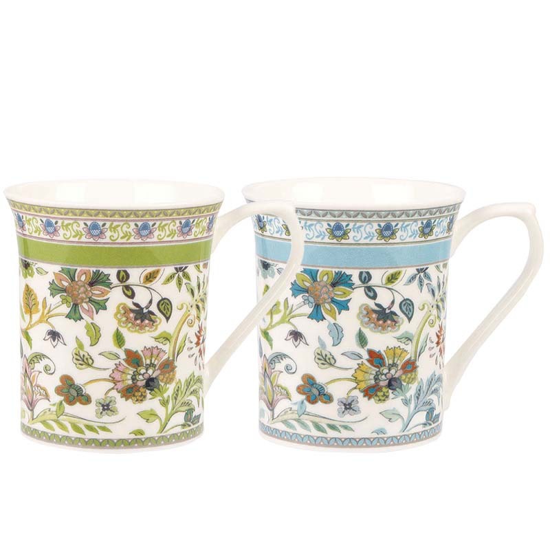 Queens 2AT Antique Floral 200ml/7oz Royale Mugs (PK6) Queens By