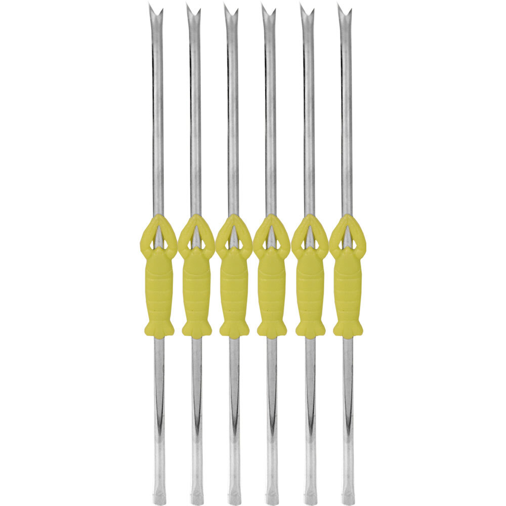 Jean Dubost Laguiole Seafood Green 6pc Pick Set