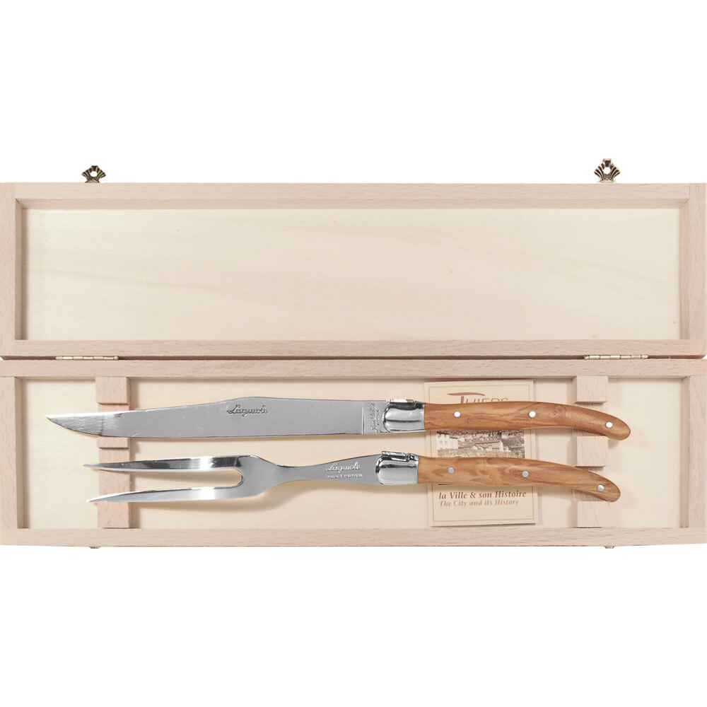 Jean Dubost Specialist 2Pc Olivewood Carving Set