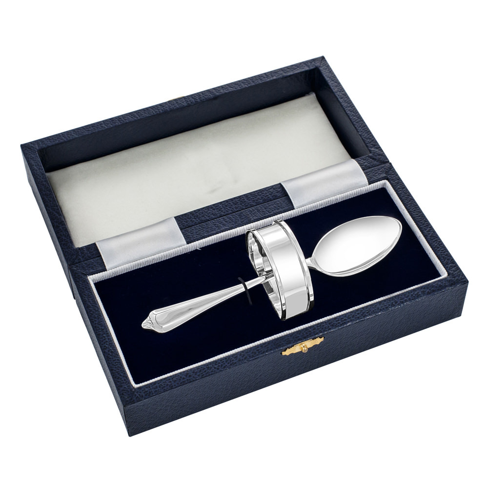 Whitehill Baby Sterling Silver Spoon and Napkin Ring Set