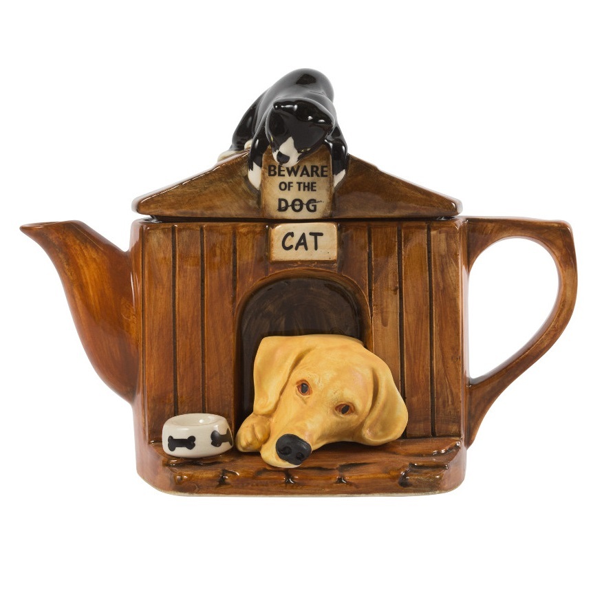 Ceramic Inspirations 295ml/10Fl.oz Kennel Yellow Lab Teapot