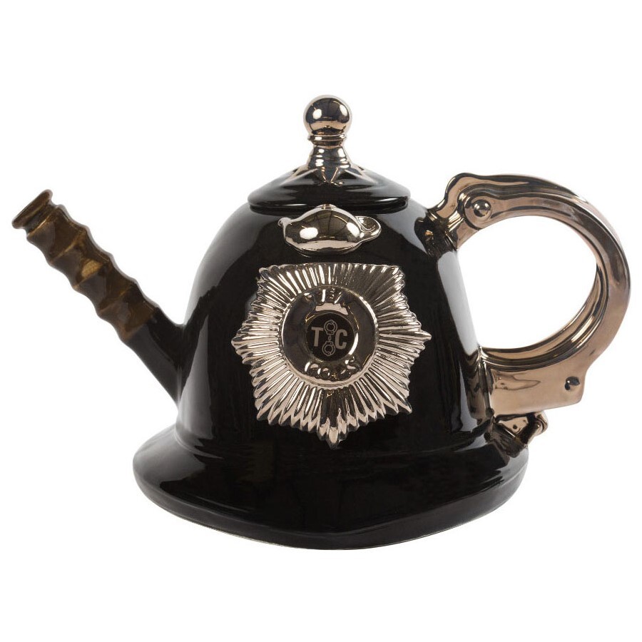 Ceramic Inspirations 1.9L/64Fl.oz Police Helmet Teapot
