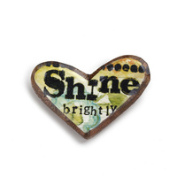 DEMDACO Kelly Rae Roberts - 6cm/2.4" Shine Brightly Pin (E)