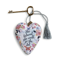 DEMDACO Art Heart - 10cm/4" She Believed She Could