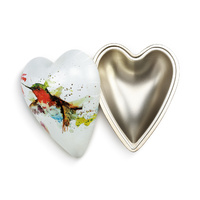DEMDACO Art Heart Keeper - 4cm/1.5" Hummingbird