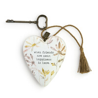 DEMDACO Art Heart - 4cm/1.5" Friends & Happiness