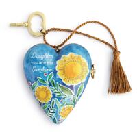DEMDACO Musical Art Heart - 10cm/4" Daughter Art Heart