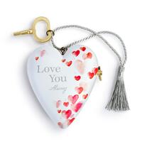 DEMDACO Musical Art Heart - 10cm/4" Love You Always Art Heart