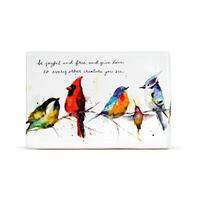 DEMDACO Dean Crouser - 15x4x10cm/6x1.5x4" Little Birds Plaque