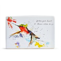 DEMDACO Dean Crouser - 15x4x10cm/6x1.5x4" Hummer & Flower Plaque