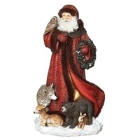 Roman Joseph's Studio - 39.5cm/15.5" Red Santa With Animals
