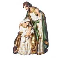 Roman Joseph's Studio - 35cm/13.75" Gold & Olive Green Holy Family
