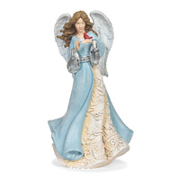 Roman Christmas - 25cm/10" Blue Leaf Angel
