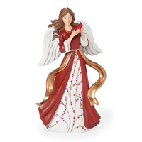 Roman Christmas - 23cm/9" Frosted Berry Angel