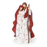 Roman Christmas - 25cm/10" Frosted Berry Holy Family