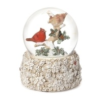 Roman Christmas - 8cm/3" Poinsettia Cardinal 65mm Dome