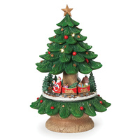 Roman Christmas - 35cm/14" Lit Musical Rotating Tree