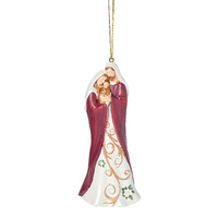 Roman Christmas - 10cm/4" Merry Mistletoe Holy Family