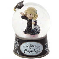 Precious Moments - 14.5cm/5.7" Graduation Girl Musical Snow Globe