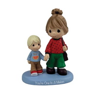 Precious Moments - 10cm/3.9" Melon Grandma With Grandson