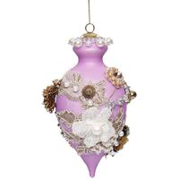 Mark Roberts  - 21.6cm/8.5" Pink King's Jewel Finial HO