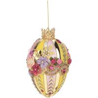 Mark Roberts - 18cm/7" Faberge Jewel Green/Lavender Egg