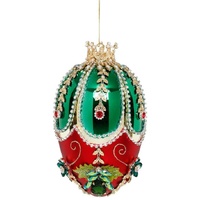 *NEW* Mark Roberts - 18cm/7" Faberge Jewel Egg Green/Red HO