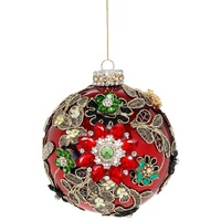 *NEW* Mark Roberts - 13cm/5" King's Jewel Ball Red HO