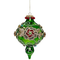 *NEW* Mark Roberts - 20cm/8" King's Jewel Fancy Finial Green HO