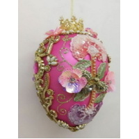 Mark Roberts - 18cm/7"Faberge Jewel Easter Egg Pink HO