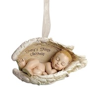 Roman Joseph's Studio - 5.5cm/2.1"  First Christmas Baby In Wings Keepsake HO