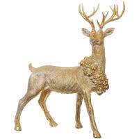 RAZ Deck The Halls - 99cm/39" Standing Deer With Wreath