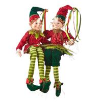 RAZ Holly & Pine - 40.6cm/16" Posable Elf (2AT)