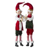 RAZ Treasured Moments - 61cm/24" Posable Elf with Champagne Glass (2AT)