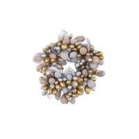 RAZ Holiday Rendezvous - 9cm/3.5" Beaded Berry Candle Ring