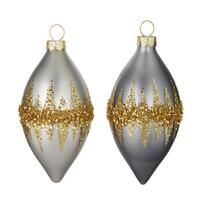 RAZ Holiday Rendezvous - 11.4cm/4.5" Double Point Gold Glittered HO (2AT)