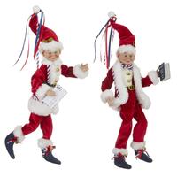 RAZ Treasured Moments - 40.5cm/16" Airmail Strip Posable Elf (2AT)