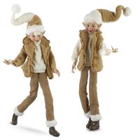 RAZ Deck The Halls - 76cm/30" Cozy Posable Elf (2AT)