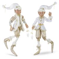 RAZ Holiday Rendezvous - 76cm/30" Posable Champagne Elf (2AT)