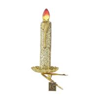 RAZ Eric Cortina - 12cm/4.75" Gold Clip-On Candle HO 
