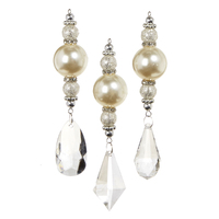 RAZ Champagne Wishes - 14.5cm/5.75" Crystal Pearl Drop HO (3AT)