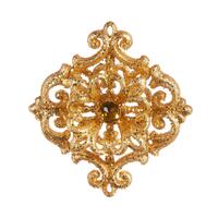 RAZ Christmas Traditions - 11cm/4.25" Gold Glittered HO