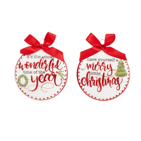RAZ Seasons Frost - 12.5cm/5" Christmas Wishes Hisc HO (2AT)