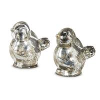 RAZ Holiday Rendezvous - 7cm/2.75" Silver Bird (2AT)