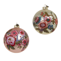 RAZ Eric Cortina - 12cm/4.75" Vintage Floral Ball HO (2AT)