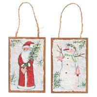 RAZ Winterfolk - 15cm/6" Santa and Snowman HO (2AT)