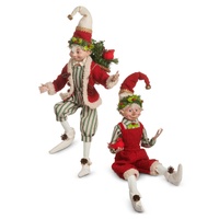 *NEW* RAZ Yuletide Traditions - 40.65cm/16" Yuletide Traditions Posable Elf (2AT)